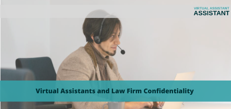 A virtual assistant working remotely on a laptop for a professional client